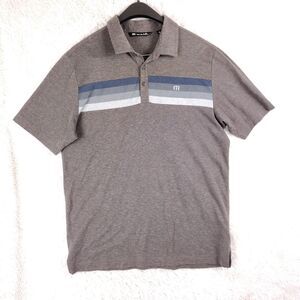 Travis Mathew Polo Mens Large Auto Pilot Coffee Brown Golf Shirt